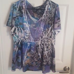 CATO sequined blouse